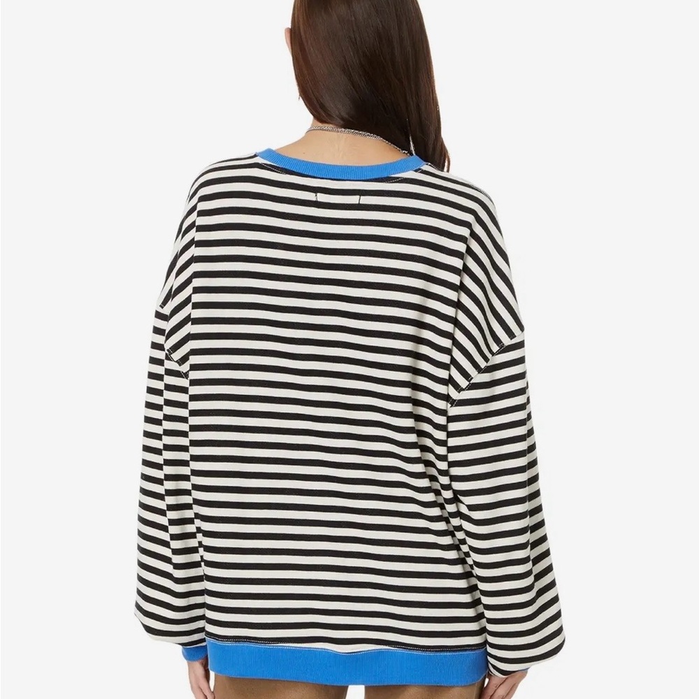 We The Free Black n White Striped Knit - Picture 2 of 5